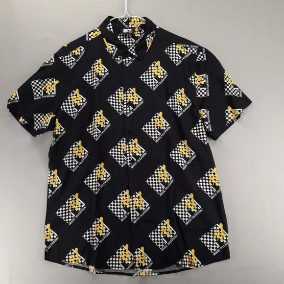 M👔 Relaxed Fit Button Up Lot of 2 Shirts Short Sleeves Streetwear - Picture 5 of 12